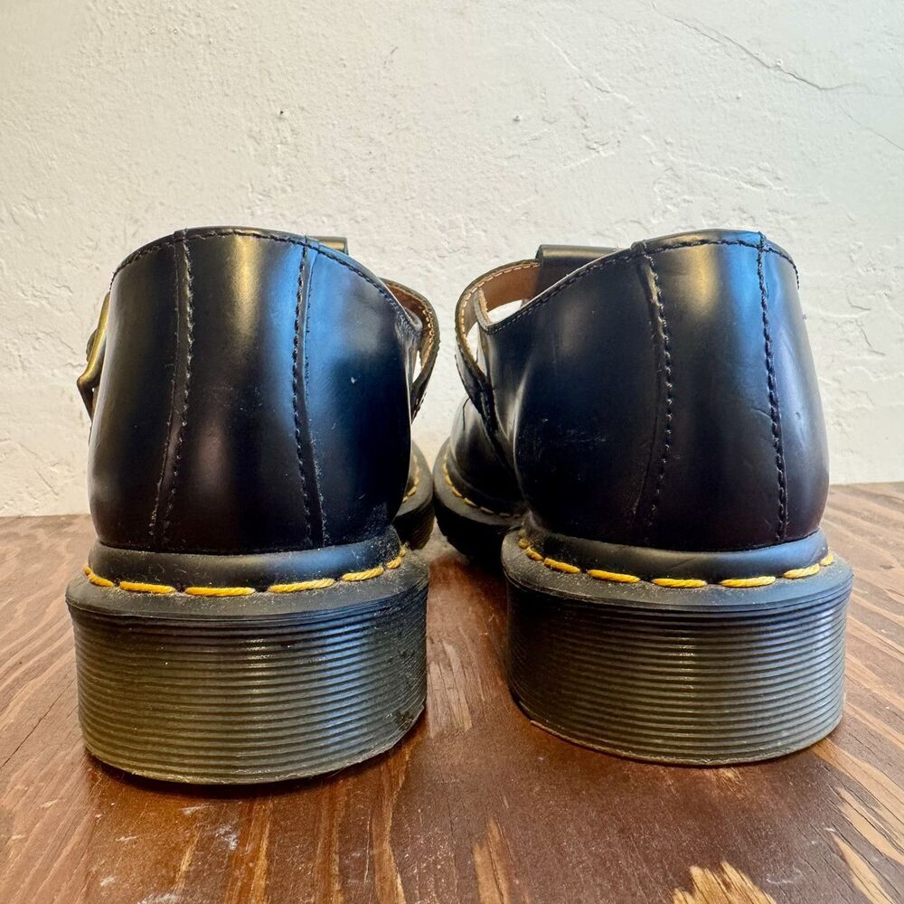 NWOT Dr. Martens POLLEY Smooth Leather Women Mary Jane Shoes Size 6 Black *READ* - Picture 4 of 13